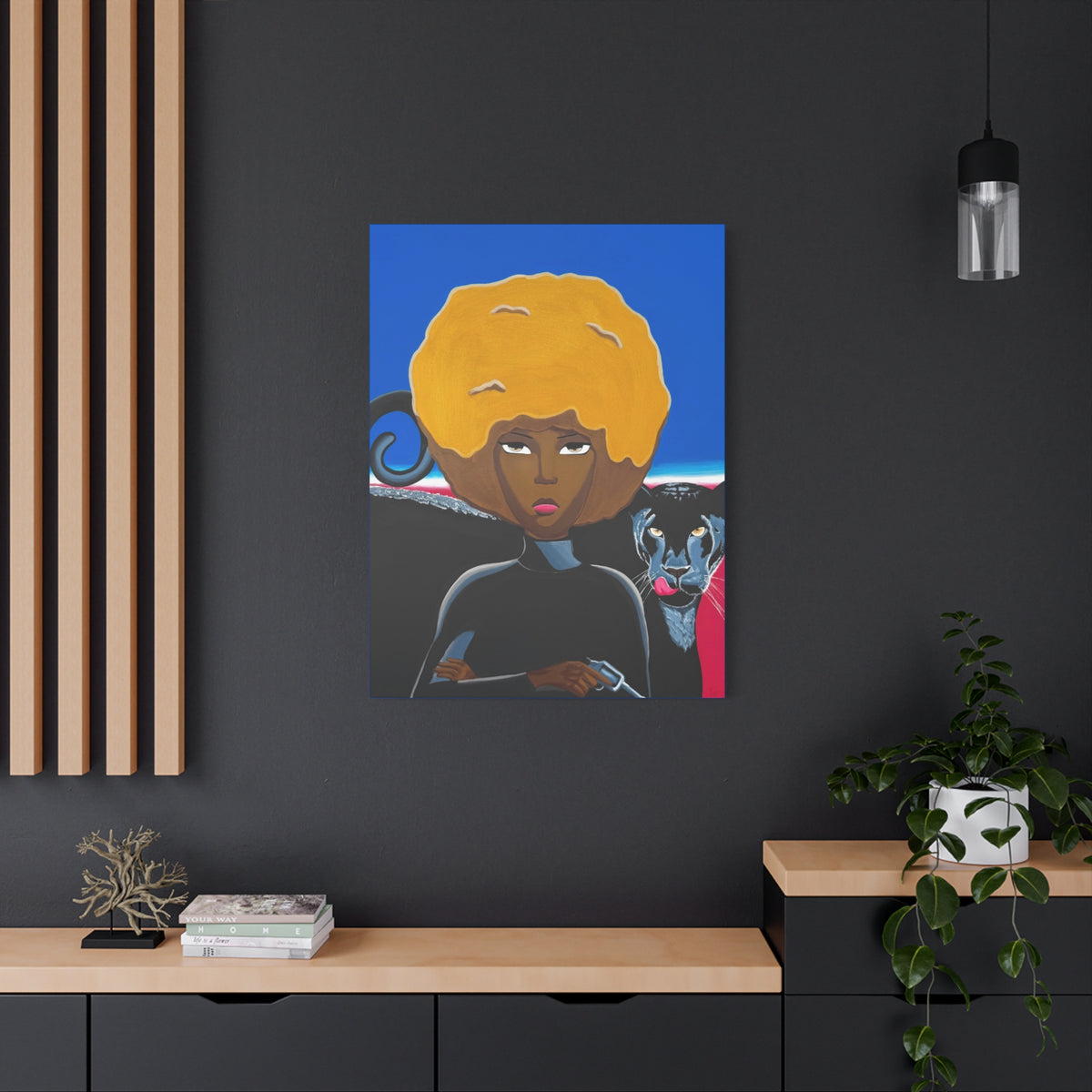 PANTHERESS, Matte Canvas Print